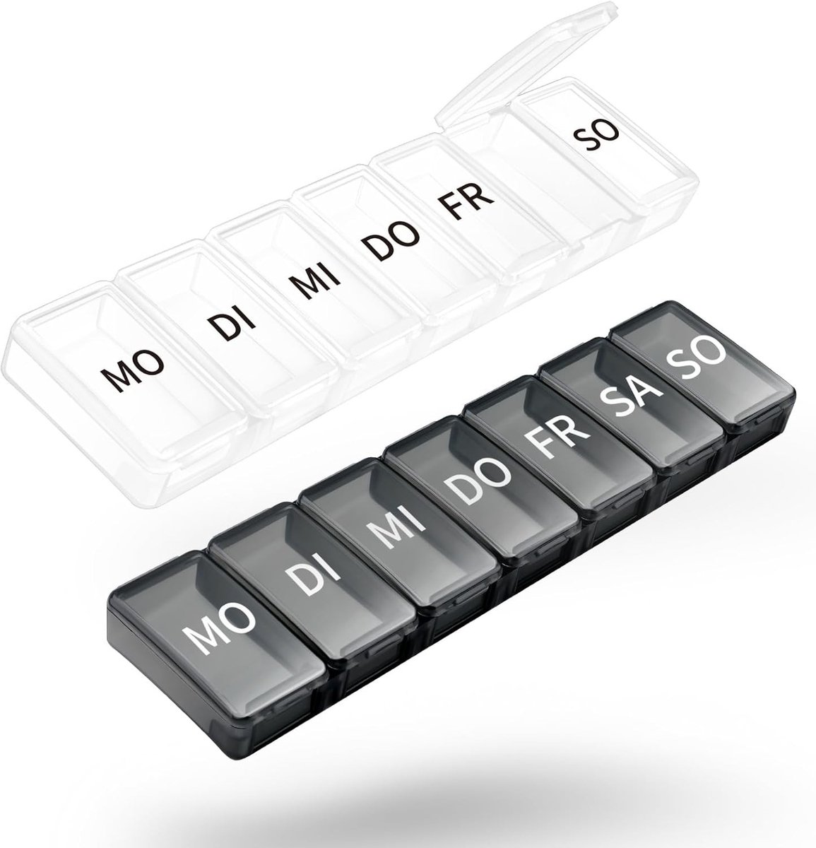 Weekly Pill Organizer voor 7 Dagen - Tabletten, Medicijnen en Supplementen Opbergen met Handige Box