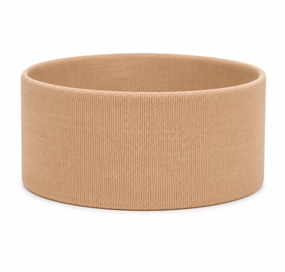 Haarsoires Haarband Stof 9cm - Basic - Beige - Comfortabel & Elastisch – Voor Sport of Dagelijks Gebruik