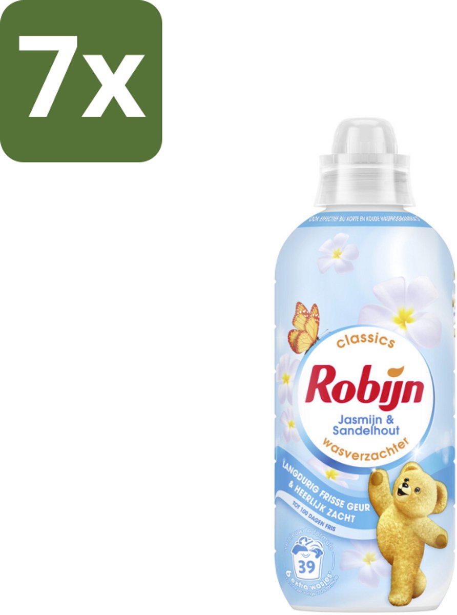 7 x Robijn – Wasverzachter – Jasmijn & Sandelhout – 780 ml - Koffiezetapparaat