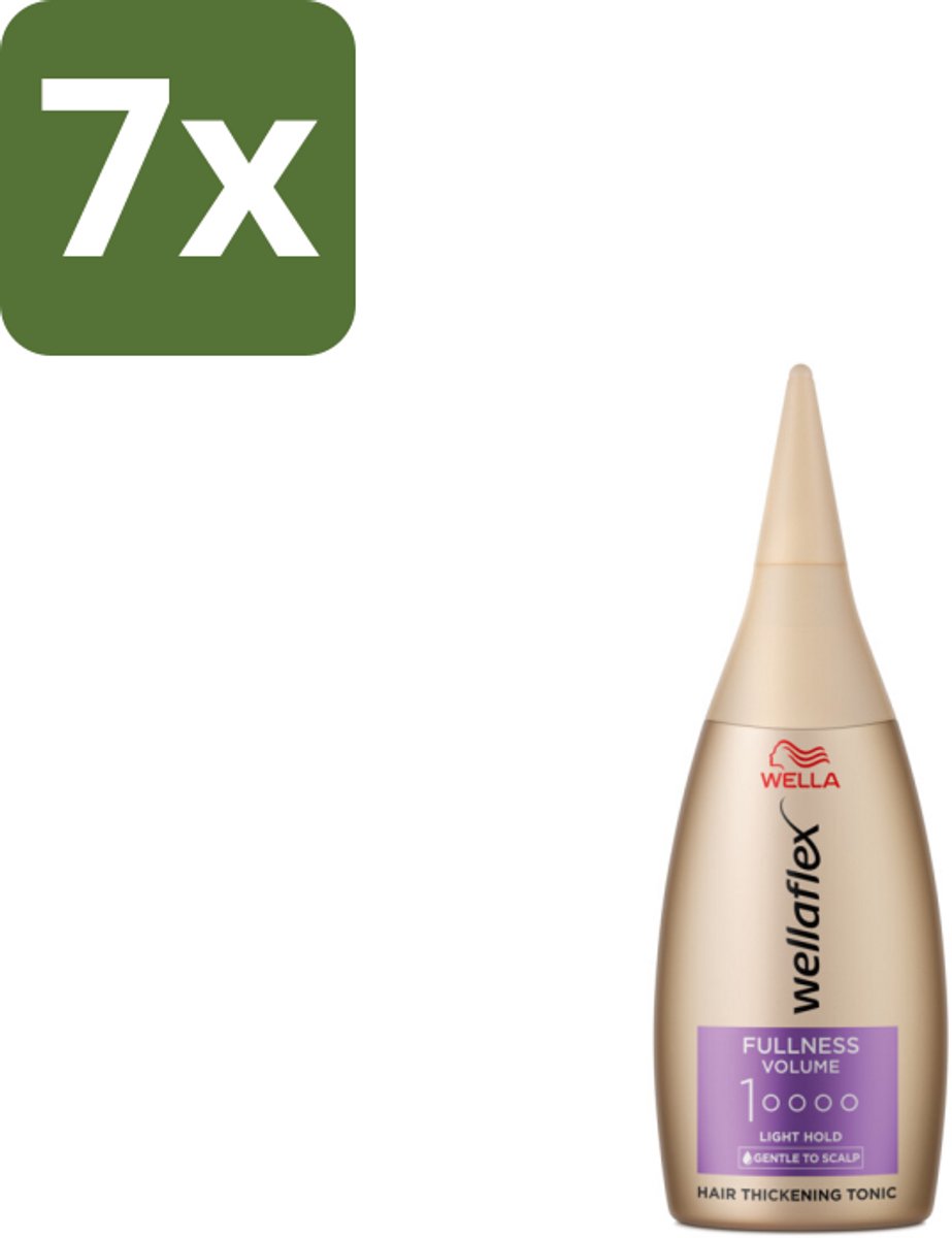 7 x Wella – Flex Fullness Volume – Haar Tonic – 100 ml - Haarverdikker - Volume - Lift - UV Bescherming - Vegan Haarverzorging