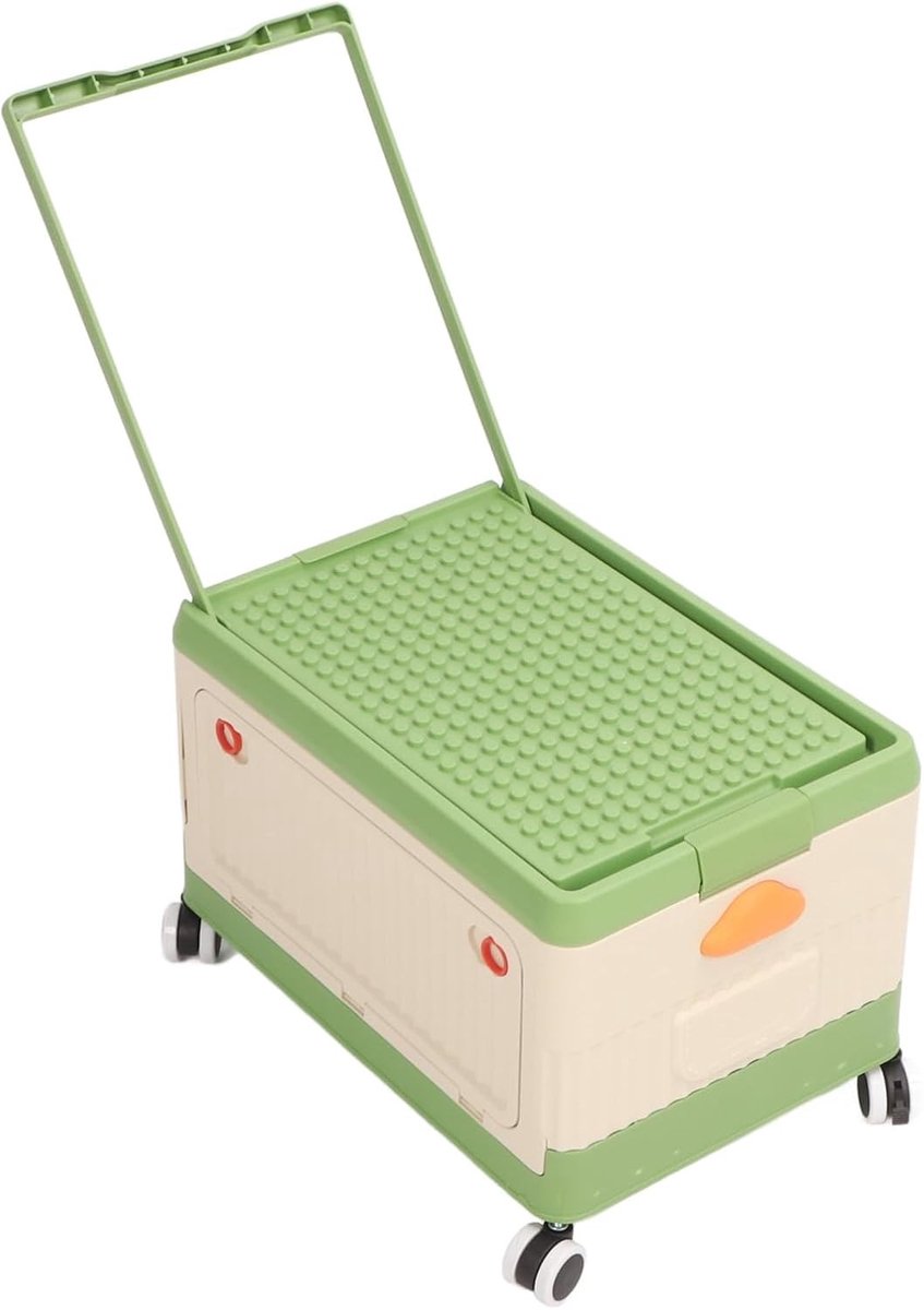 Opbergdozen met wielen voor speelgoed, speelgoedorganizers en opbergdozen met deksel, ideaal voor bouwblokken en kinderkamerorganisatie