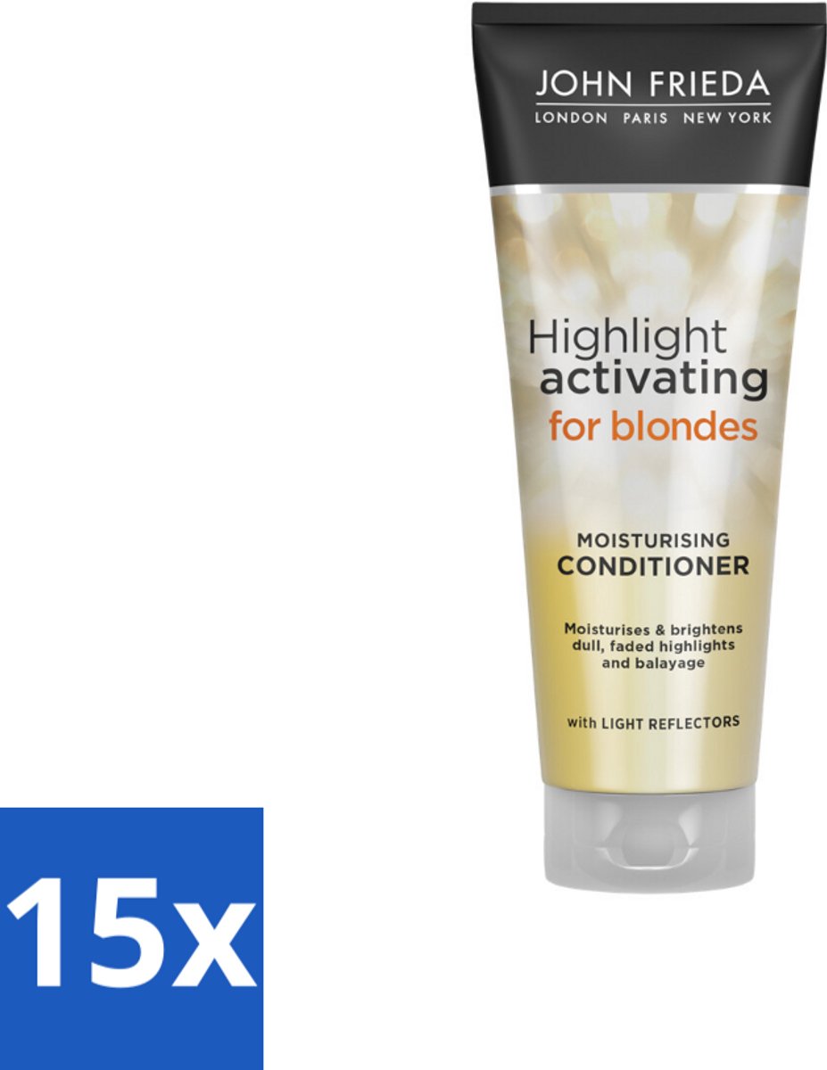 15 x John Frieda – Conditioner – Sheer Blonde – Verhelderend – 250 ml - Koffiezetapparaat