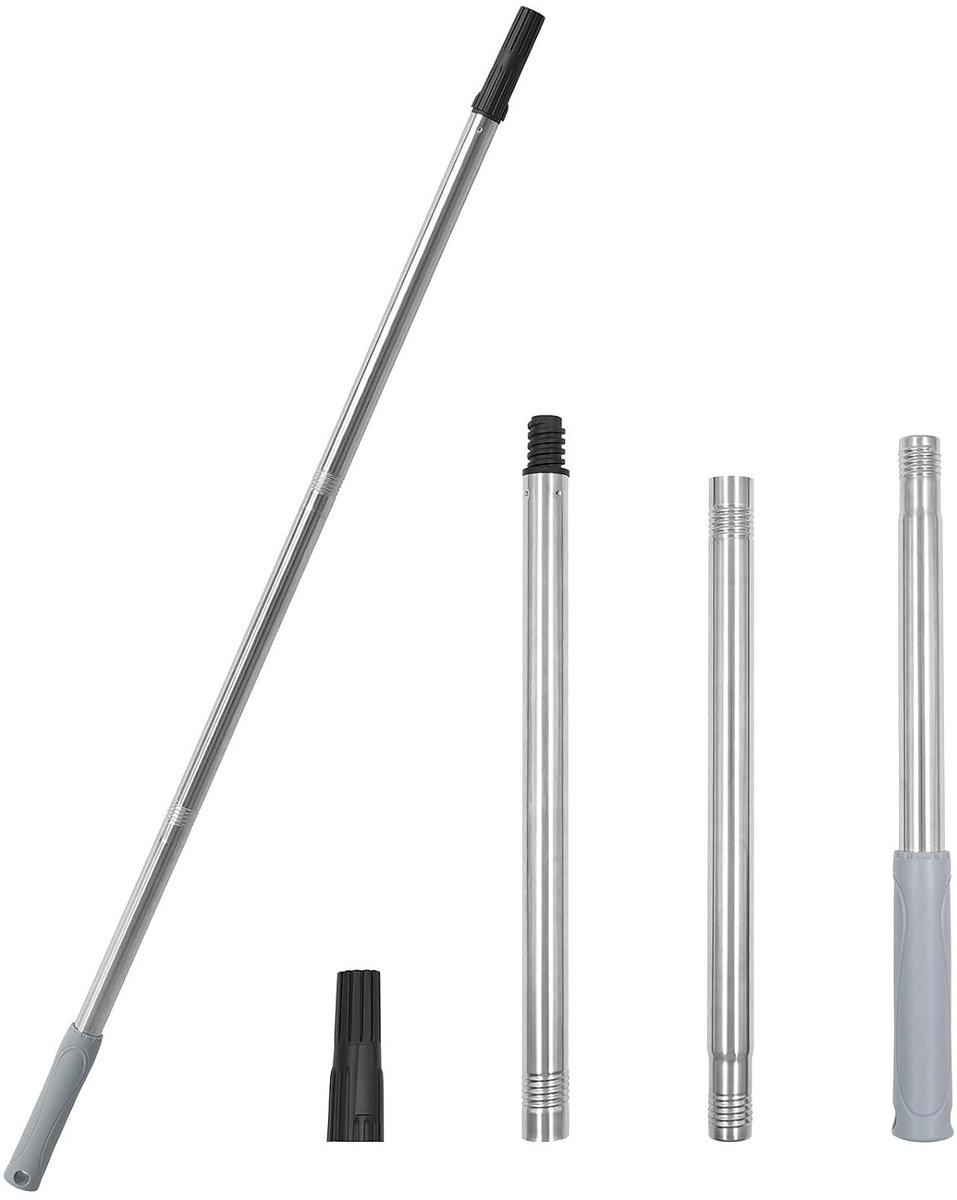 3-delige Verlengingspaal - Handig en Lichtgewicht Ontwerp voor Tapered Fit Gereedschap, 90 cm Totale Lengte, Ideaal voor Klussen en Onderhoud
