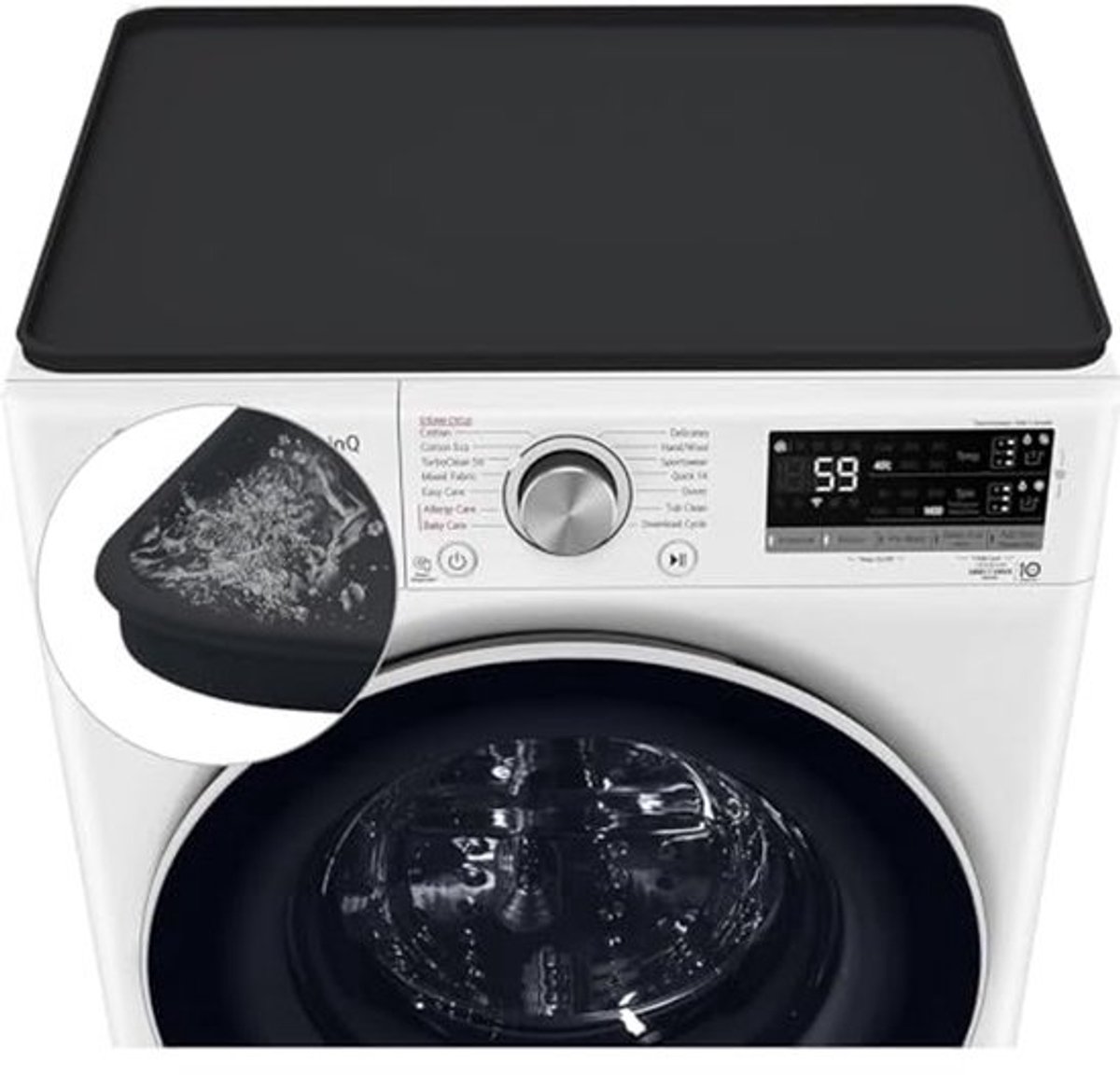 Antislip Siliconen Wasmachine Cover en Mat - 60x60 cm