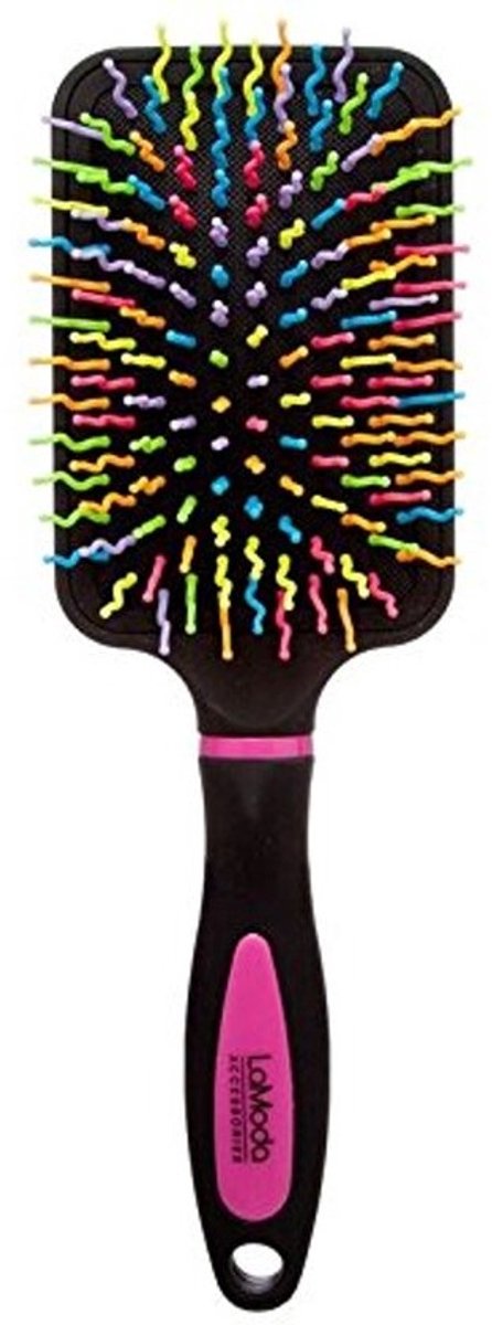 Kleurige Paddle-Borstel voor Nat en Droog Haar