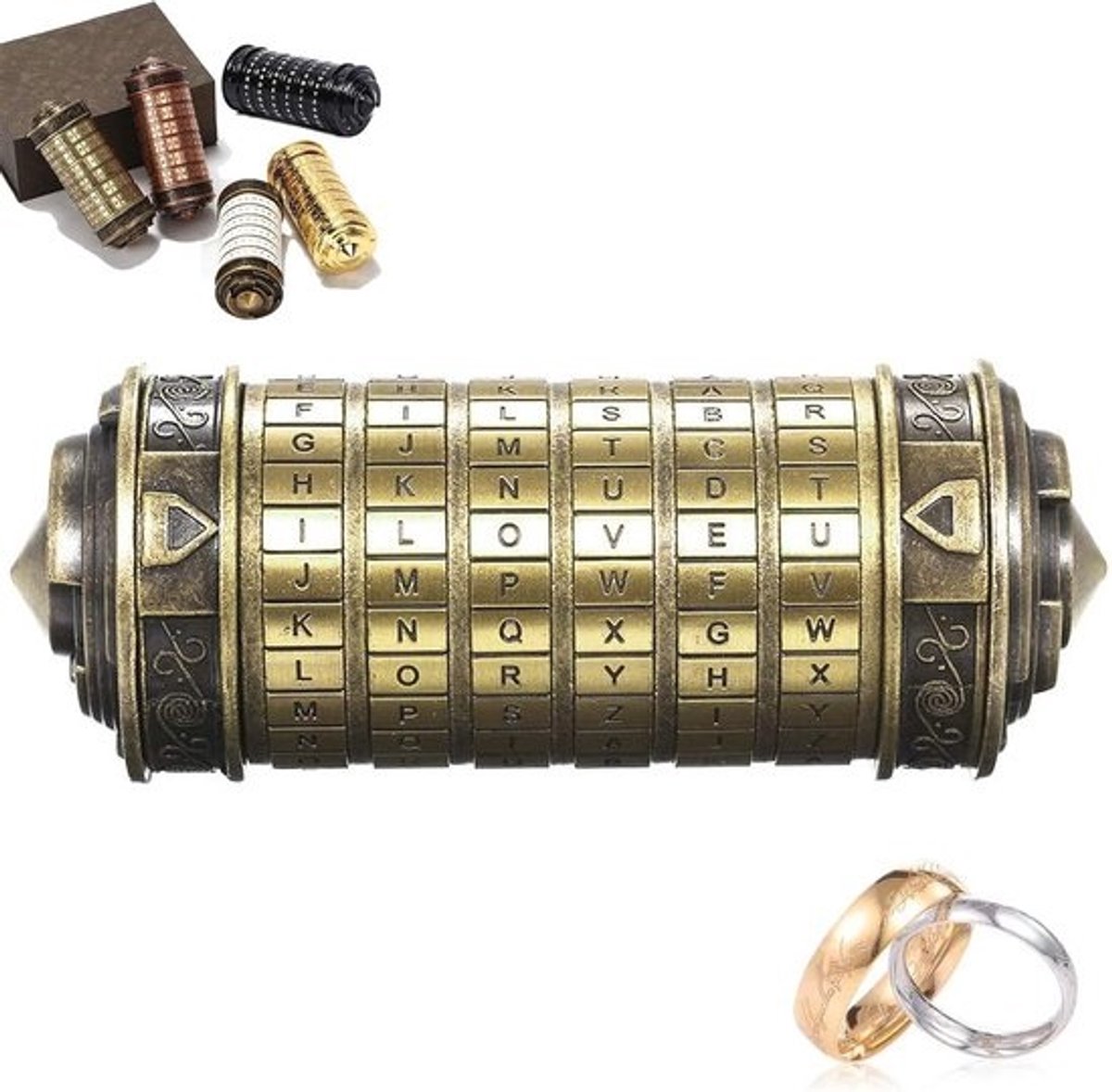 Mini Cryptex Slot voor Verjaardag, Kerst en Valentijn - Romantisch Geschenk voor Mannen en Vrouwen