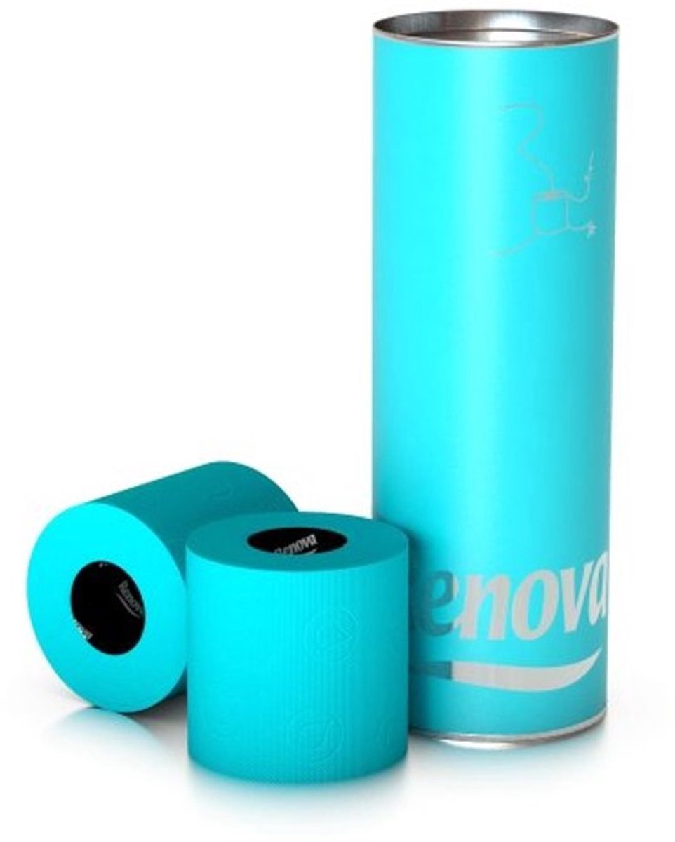 Premium gekleurd toiletpapier - 3 rollen in geschenkdoos