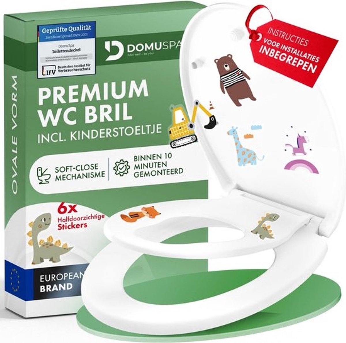 Toiletbril met Softclose en Antibacteriële Functie - Ideaal voor Kinderen met Quick-Release