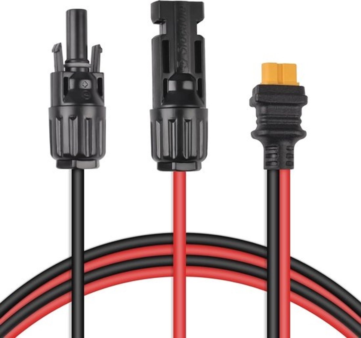 Solar Oplaadkabel XT60 Adapter - 12AWG Waterdichte Kabel 60CM voor Zonnepanelen en Power Stations