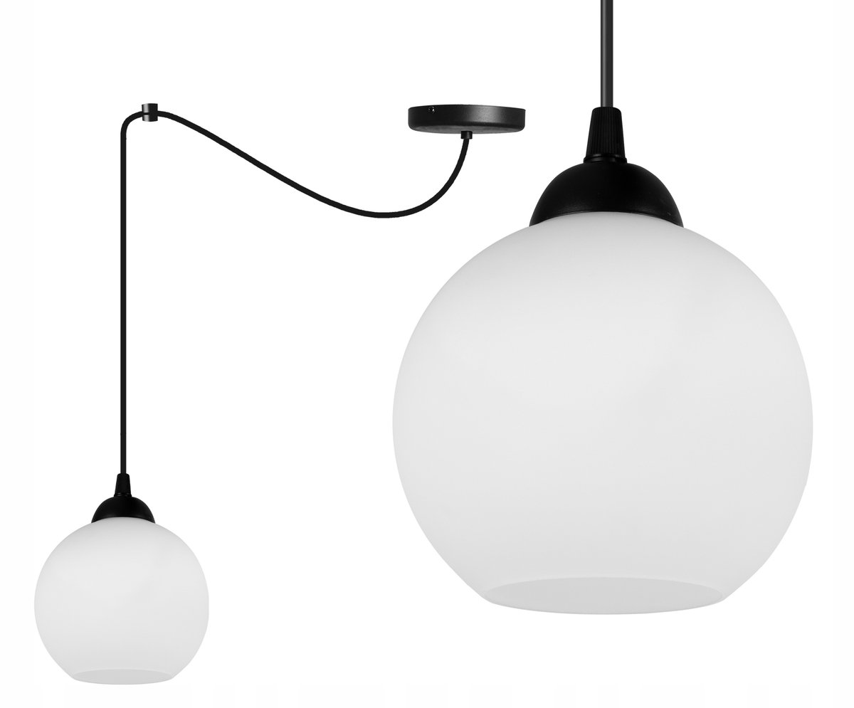 Moderne hanglamp met glazen kap - Eliza Spider