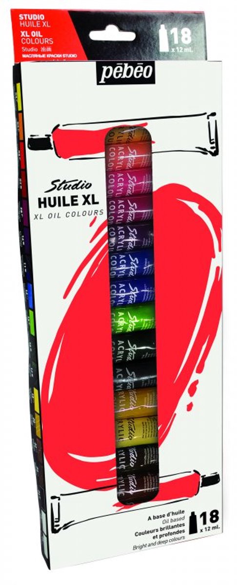 Pebeo XL Studio Oil Paint Set 12 ml. - 24 Pack
