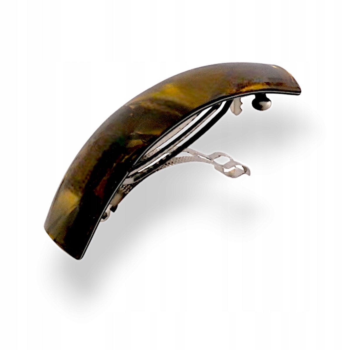 Automatische haarclip - Flesgroen Marmer