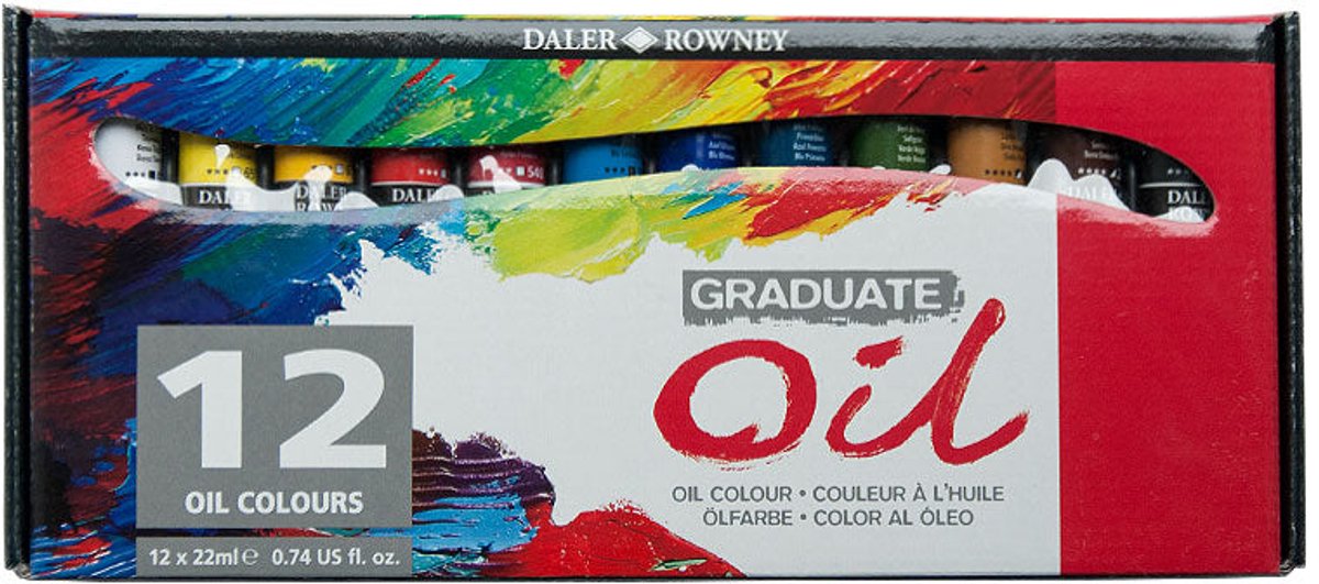 Daler-Rowney Graduate Oil Colour Set 36 x 22 ml.