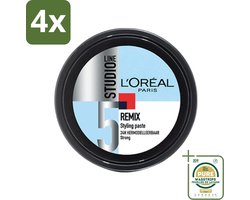 L'Oréal Studio Line Special FX Remix Paste 150 ml - Voordeelverpakking - 4 stuks - Haartekstuur - Haartekstuur