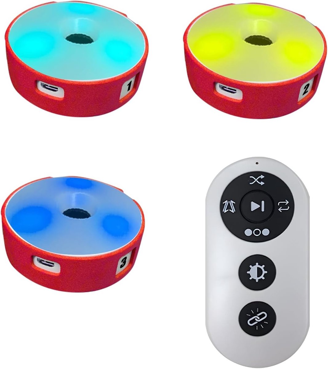 Training Lights voor Reacties, 4 Modi voor Agility en Snelheid, Ideaal voor Sporters en Trainers, Oplaadbaar via USB, Verbeter je Reactietijd en Prestaties