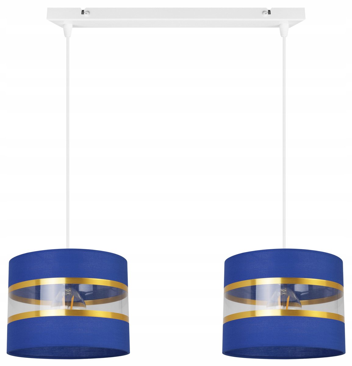 Elegante plafondlamp Goud Blauw - Glamour Stijl