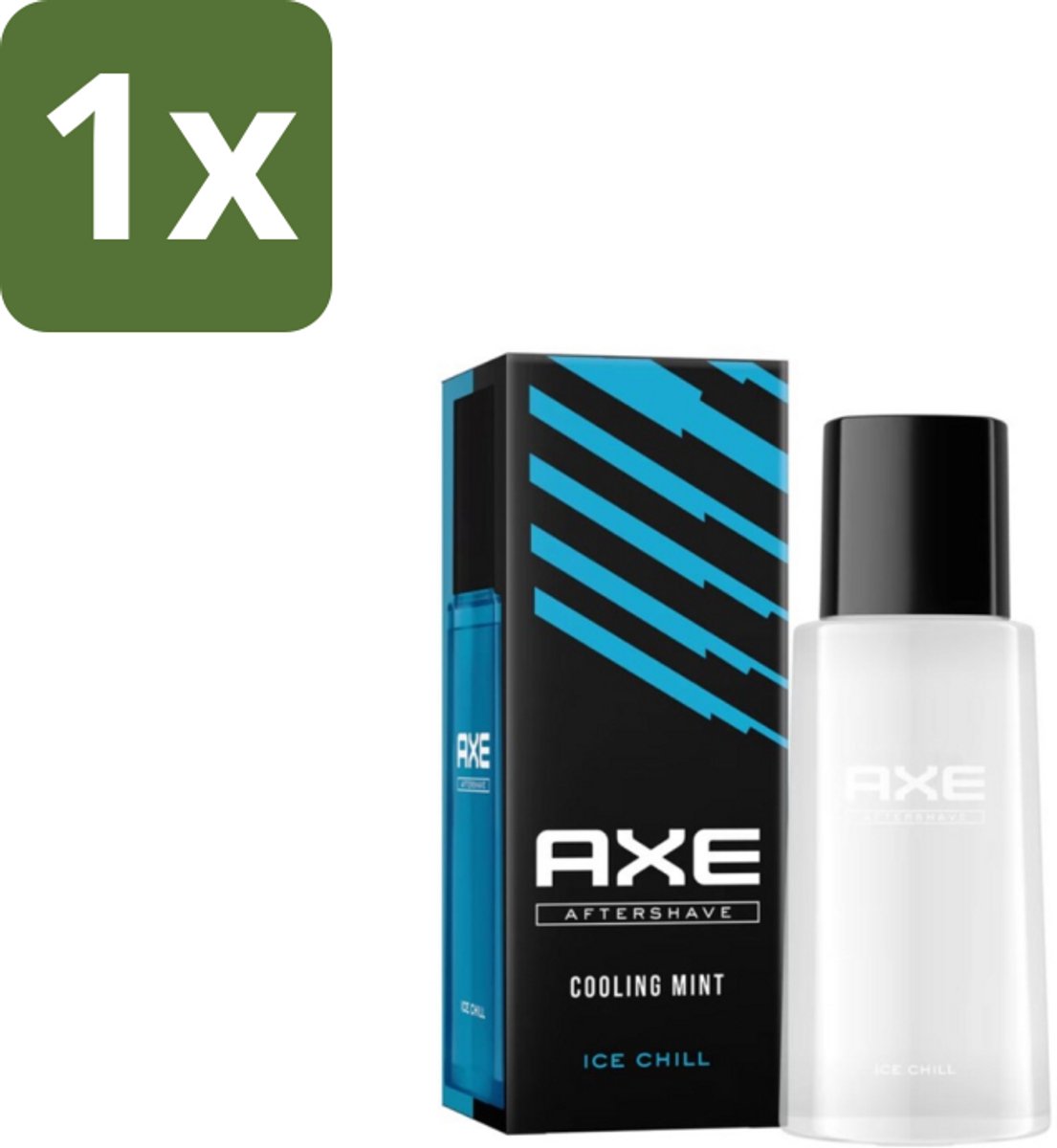 1 x Axe – Aftershave – Ice Chill – Cooling Mint – 100 ml - Aftershave - Aftershave Ice Chill - Cooling Mint - Verkoeling Na Het Scheren - Huidverzorging