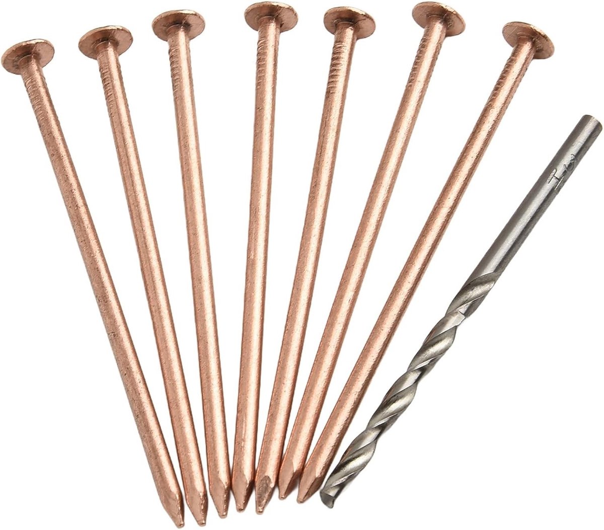 Koperen nagels voor het verwijderen van boomstronken en wortels, 10 cm spikes voor effectief tuinbeheer (15 stuks)