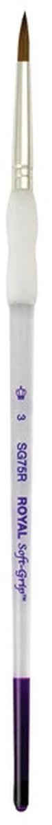R&L Soft Grip Synthetic Sable Round 3 - 3 Pack