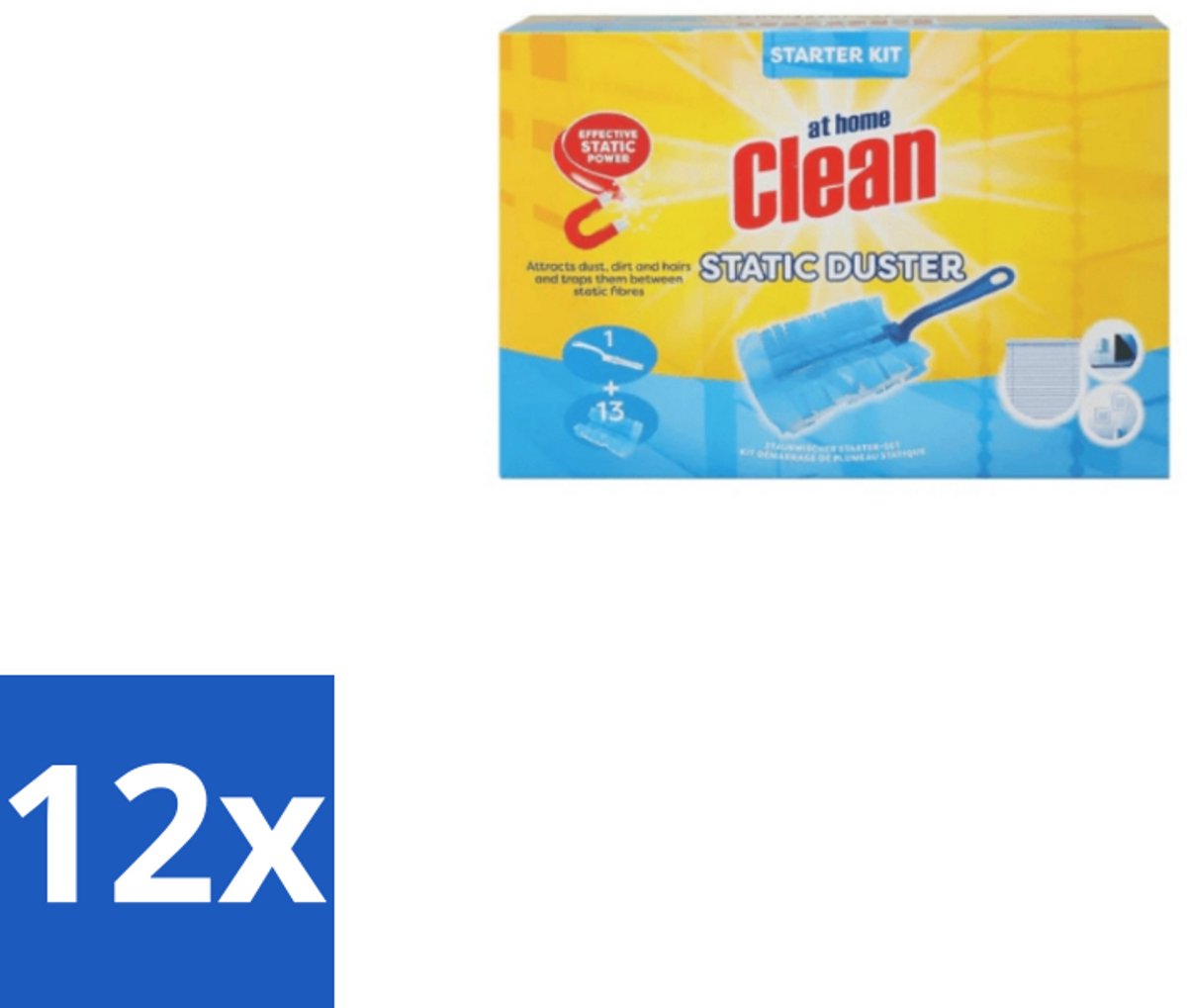 At Home Clean Duster Starter Set 13 Navullingen - Voordeelverpakking - 12 stuks