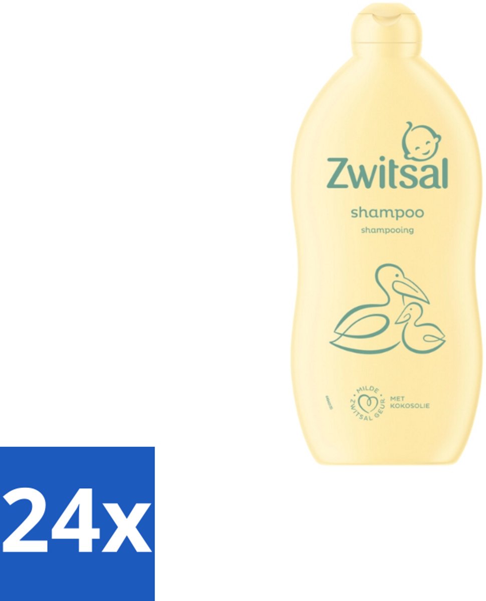 24 x Zwitsal Shampoo 700 ml - Baby Shampoo - Kokosolie Shampoo - Zwitsal Baby Shampoo - Babyhuid Verzorging - Zwitsal Shampoo
