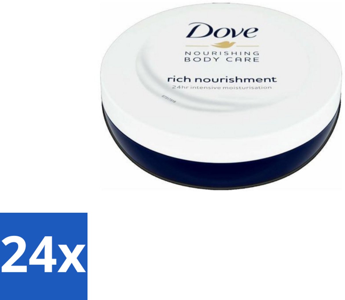 24 x Dove – Bodycrème – Voedende Crème – 150 ml - Voedende Crème - Huid Verzorging - Hydraterende Crème - Huid Bescherming - Huid Zacht Maken