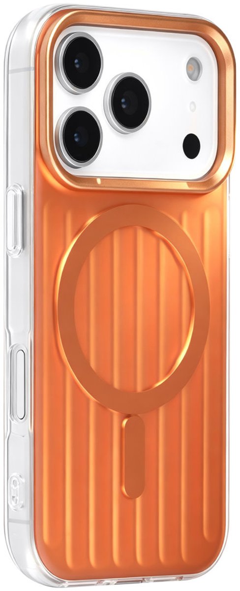 TUNIQ Backcover hoesje voor Apple iPhone 17 Pro - luggage IMD MagSafe - Oranje
