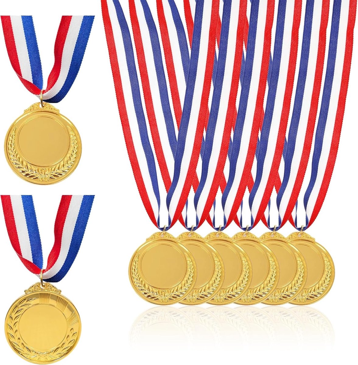 10-delige metalen medailles voor kinderen - Gouden medailles voor sportwedstrijden en prijzen