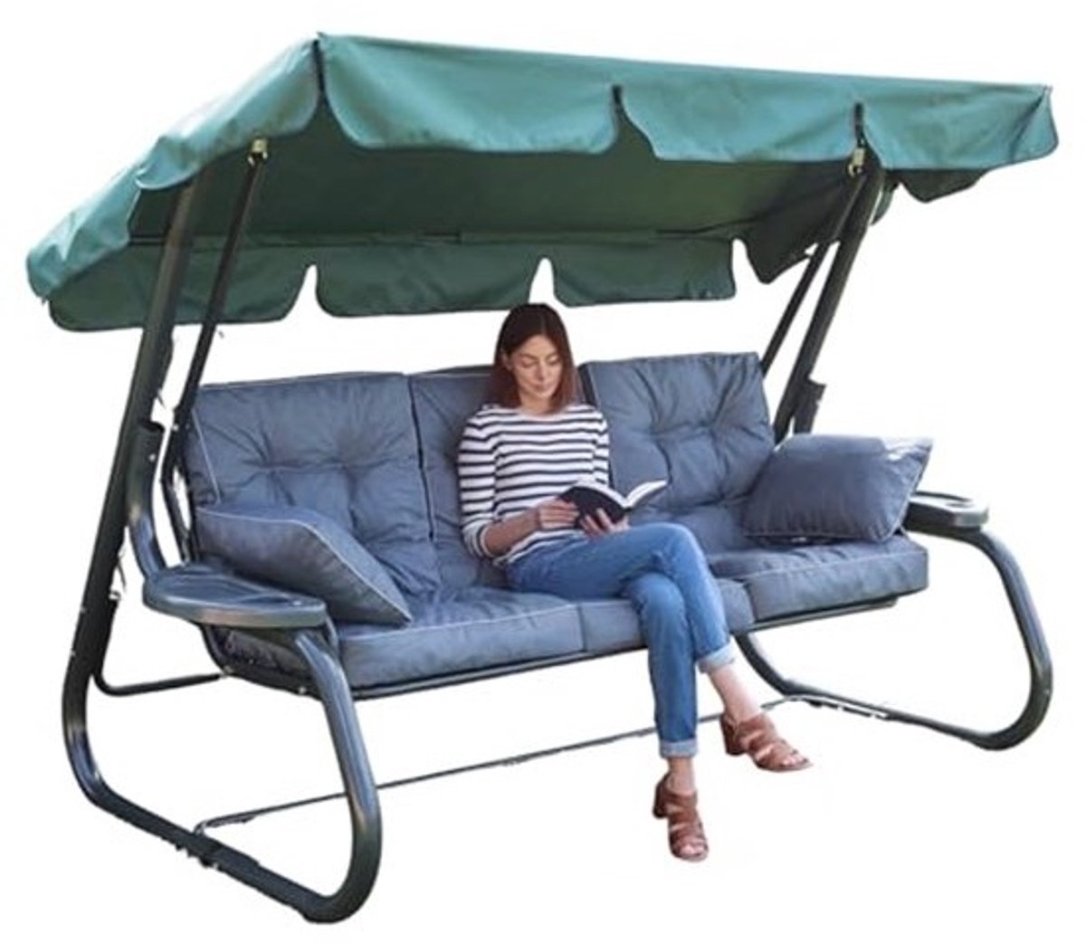Comfortabele Schommelbank Kussen 110 x 180 cm - Marineblauw Tuinkussen