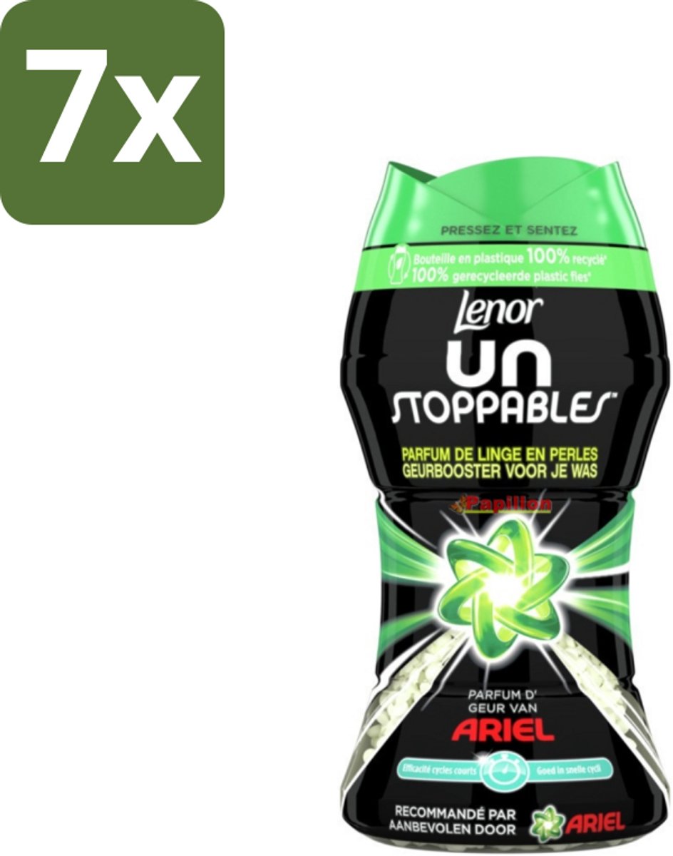 7 x Lenor Unstoppables - Geurbooster - Parfum van Ariel - 11 Wasbeurten - Geurbooster - Wasgeur - Frisheid - Parfum - Wasgoed