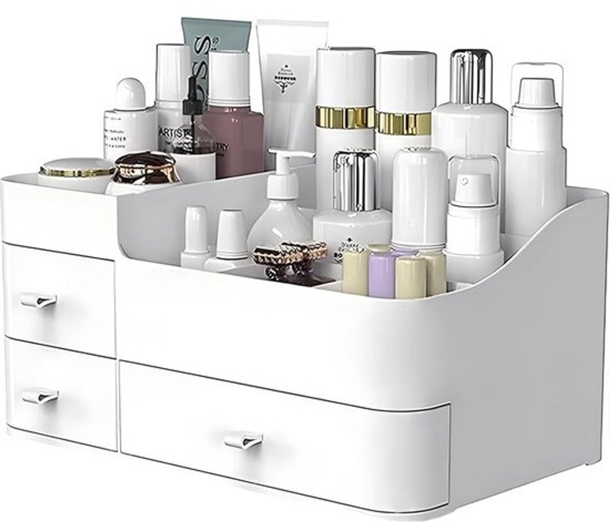 Make-up organizer met laden, chique opslag voor cosmetica en sieraden