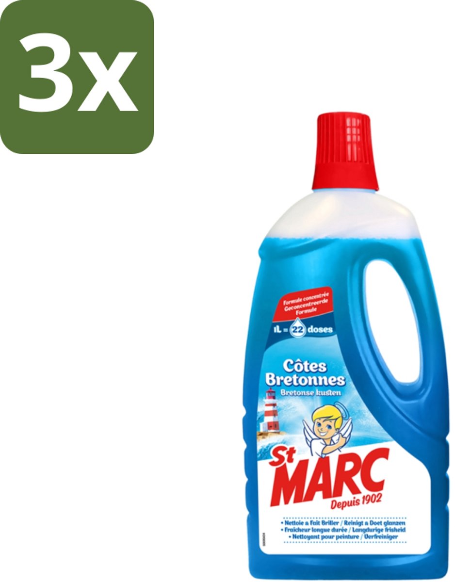 3 x St. Marc - Allesreiniger - 22 Dossissen - 1L - Allesreiniger - Ontvetter - Schilderwerk Reinigen - Metaal Reinigen - Hout Reinigen