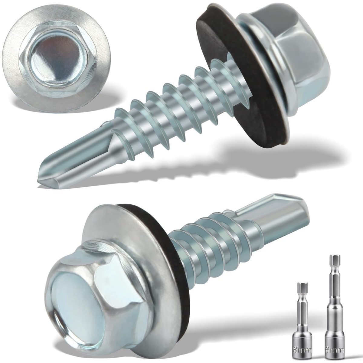 Elzusha - Set van 120 Zelftappende Schroeven met Sealing Ring
