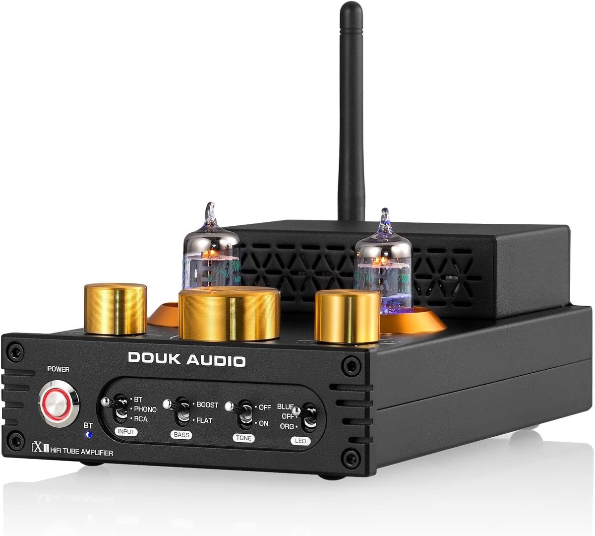 Elzusha - HiFi Bluetooth Versterker met Treble & Bass Controle