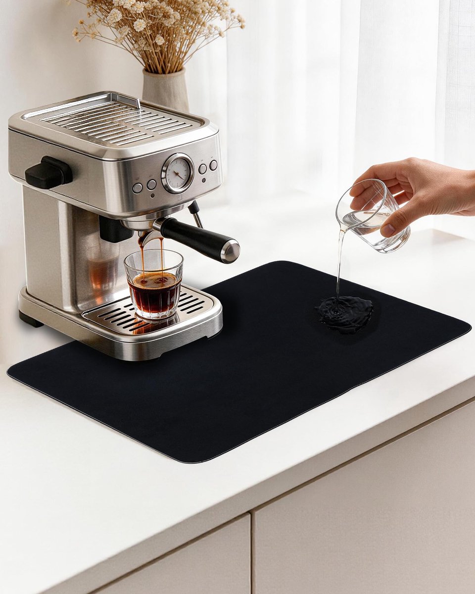 Elzusha - Absorberende Koffiemaker Mat 30x40cm