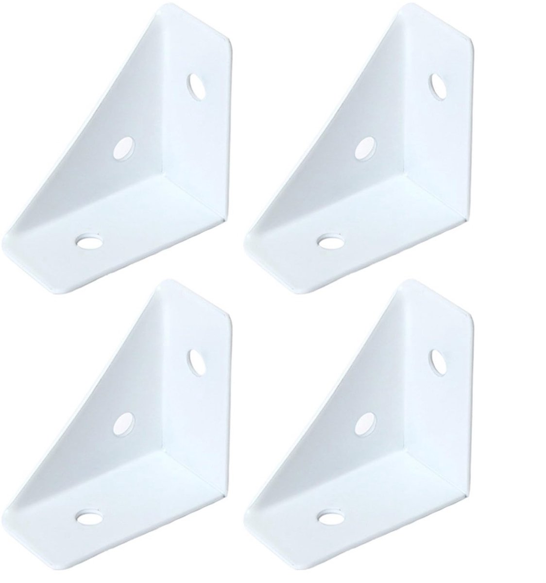Elzusha - Hoekbeugels voor meubels - 4 stuks - Wit