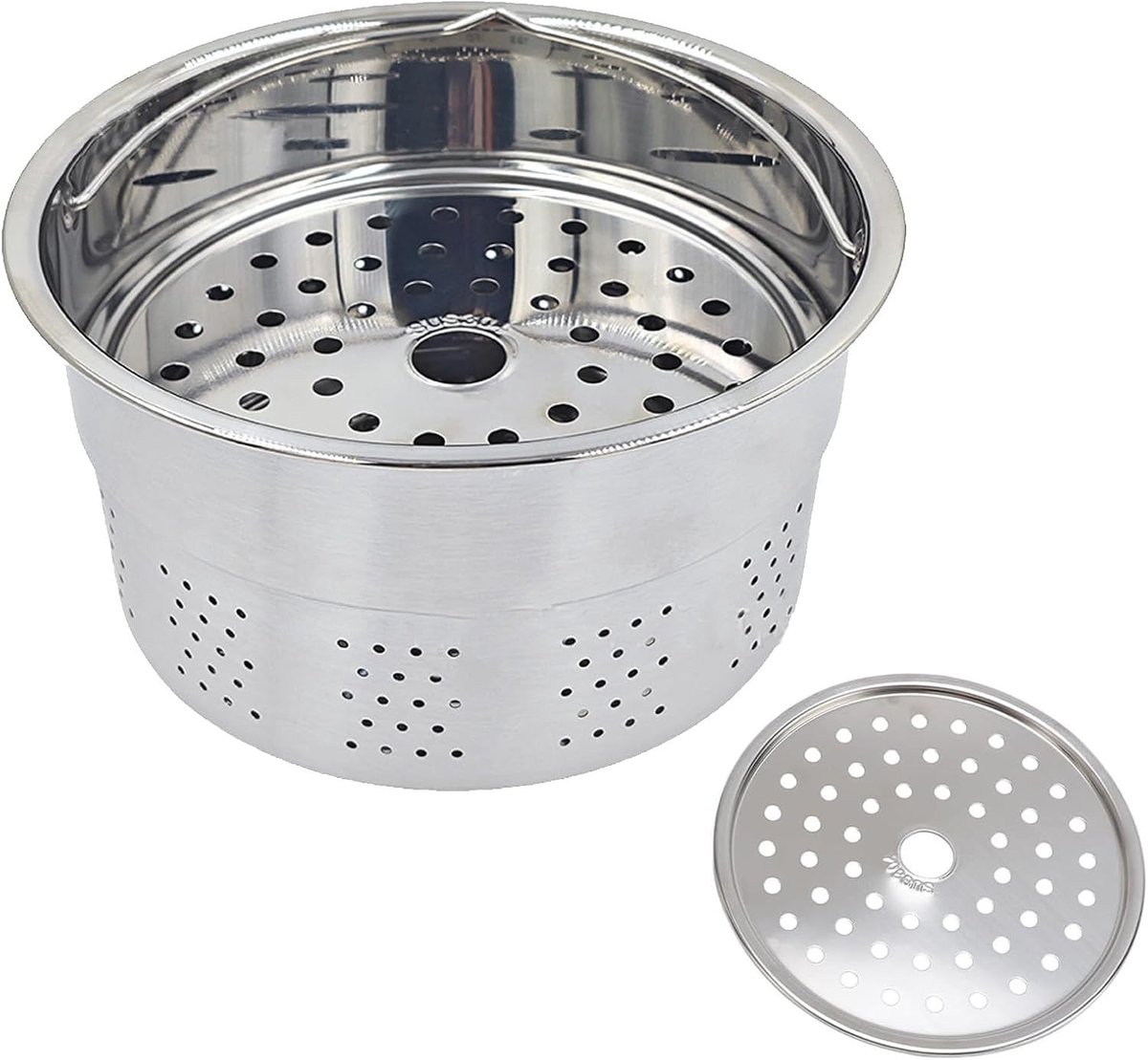 RVS Stoommand voor Blender en Rijstkoker, Ideaal voor Gezond Koken, Makkelijk Schoonmaken, Hoge Capaciteit en Duurzaam Ontwerp