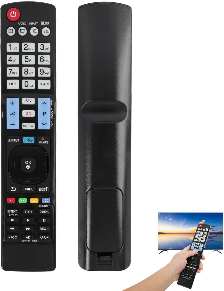 Elzusha - Universele Afstandsbediening voor Smart TV met Directe Knoppen