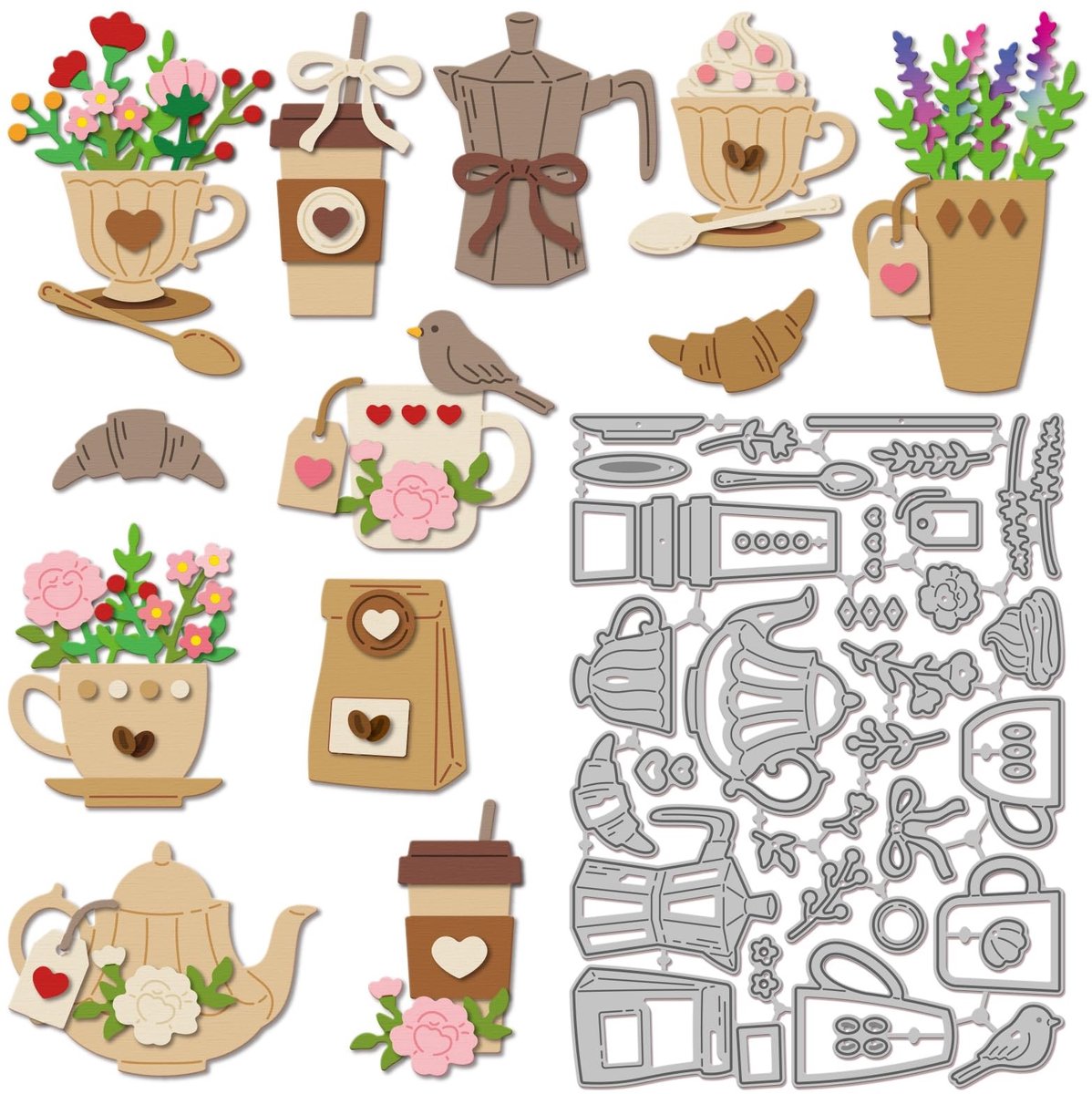 Elzusha - 35 Stuks Carbon Staal Snijmessen Set voor Scrapbooking