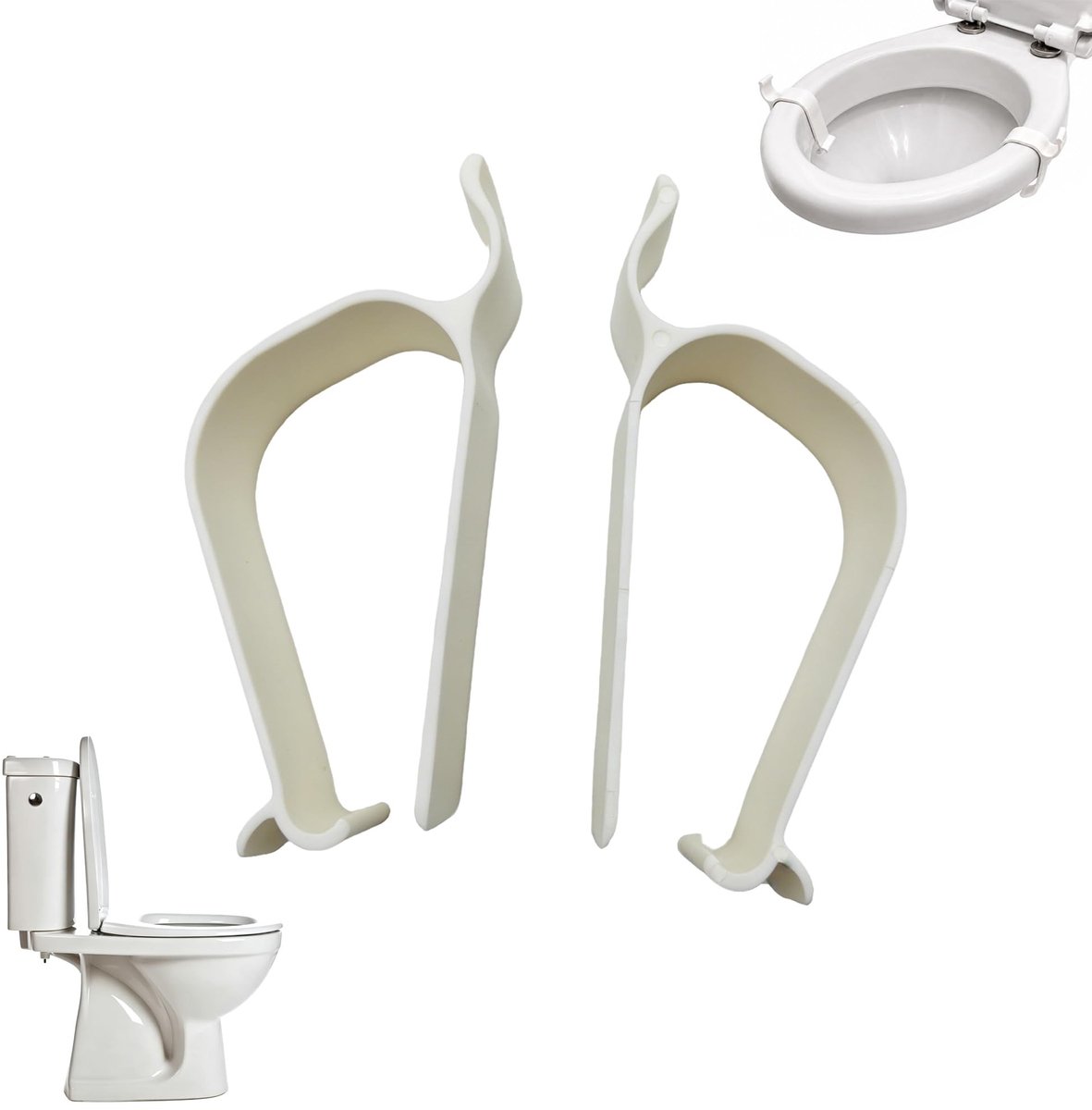 Elzusha - Toiletzitverhoger voor Hygiënisch Gebruik, Set van 2
