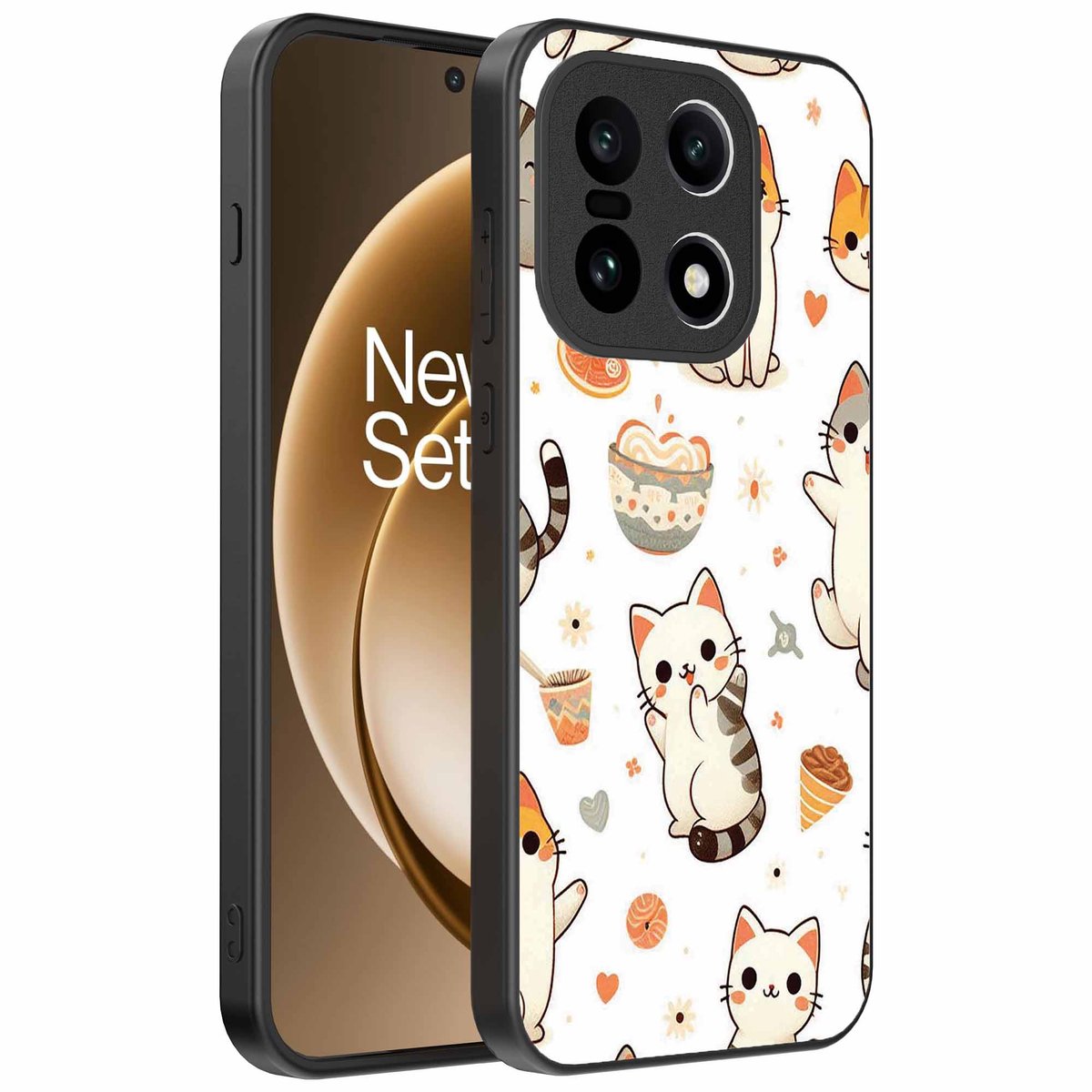 Geschikt voor OnePlus 15 Telefoonhoesje met katten opdruk - TPU backcover case cat design - Smartphonica geschikt voor OnePlus 15