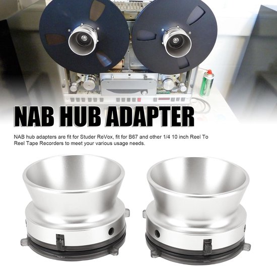 10-inch Reel Road Opener, NAB Adapter voor Precisie Aanpassing van Reel Tape Recorders, Professionele Audio Accessoires voor Geluidsopname — afbeelding 2