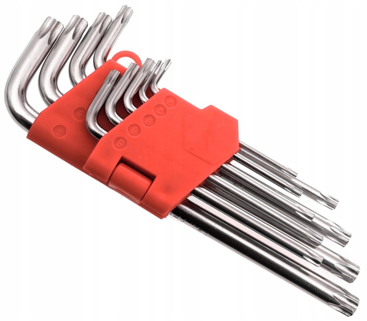 9-delige Torx L-sleutelset met gat T10-T50