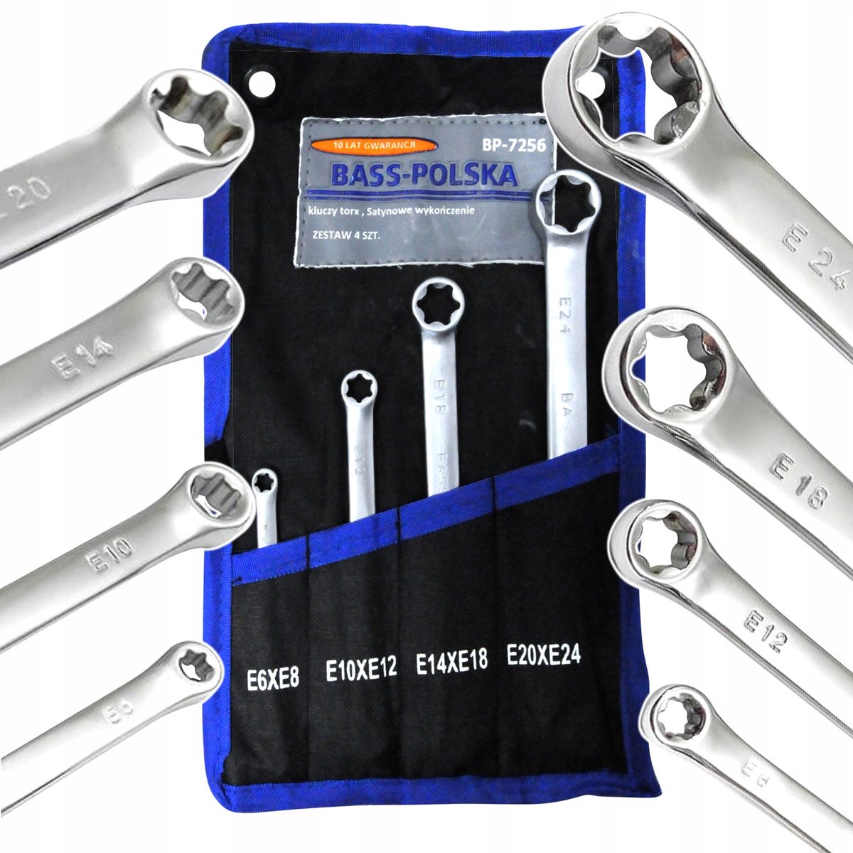 Bass Polska Torx Ringsleutel Set 4 Stuks CrV