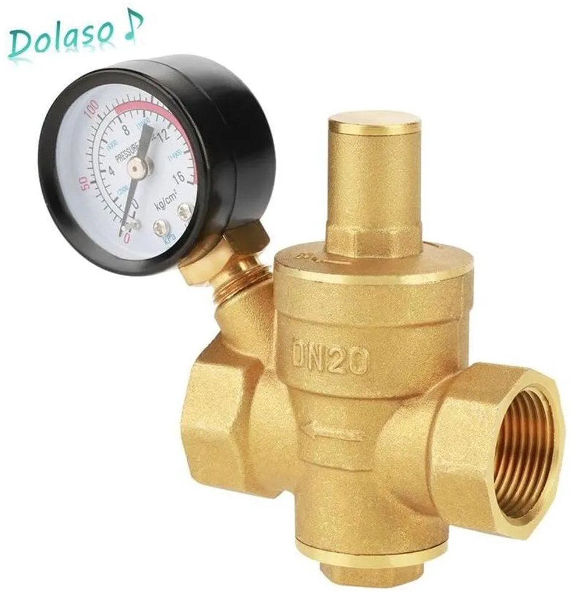 Deze waterdrukregelaar is gemaakt van hoogwaardig messing, zorgt Geschikt voor een stabiele drukregeling en is Geschikt voor verwarmings- en waterleidingen.