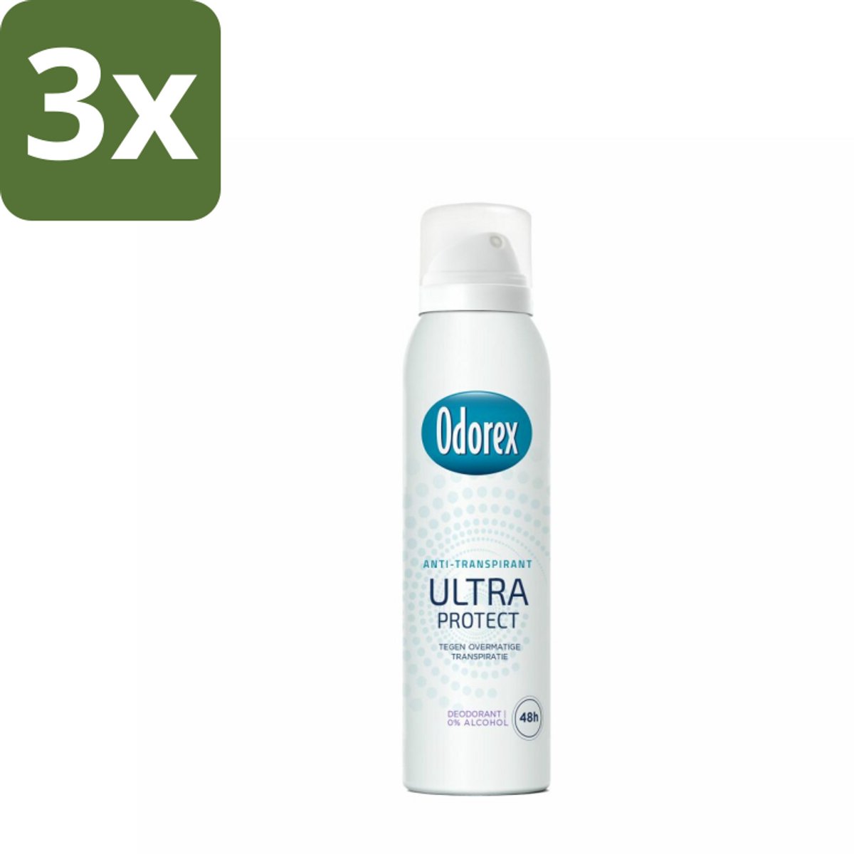 3 x Odorex - Deodorant Spray - Ultra Protect - Extra Krachtig - 150 ml - Anti-transpirant Spray - Zweetvermindering - Geurvermindering - Huidvriendelijk - 48 Uur Bescherming