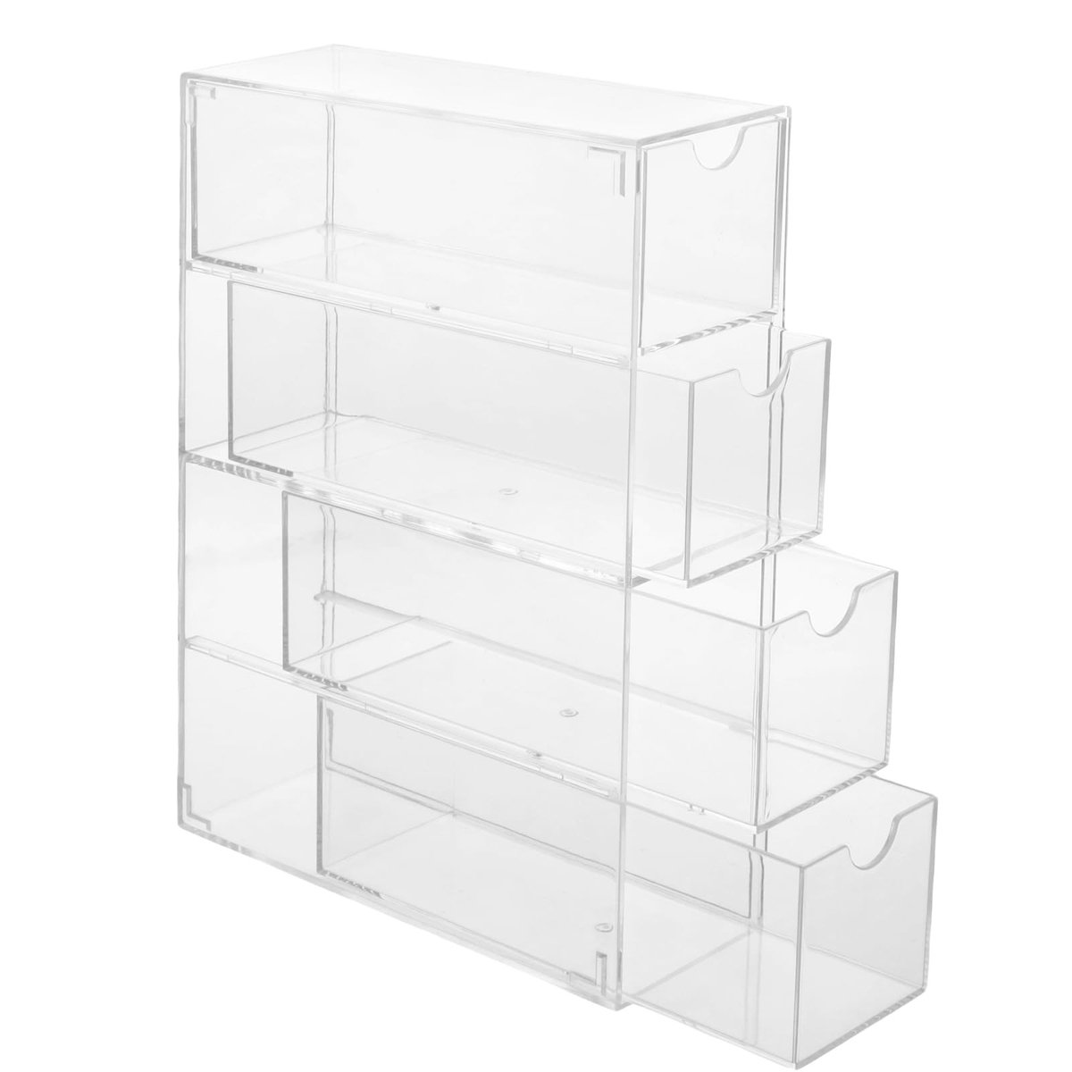 Solidchoice - Transparante Acryl Brillenbox met 4 Laden voor Opberging