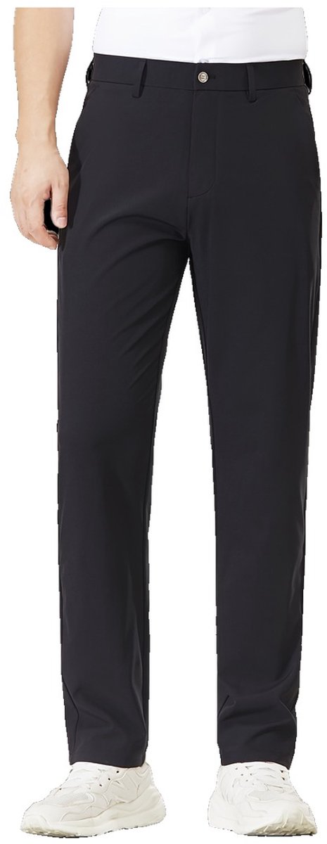 Currero Comfortabel Golfbroek Heren Golfkleding Nette Pantalon Mannen Broek Outfit Chino L Zwart