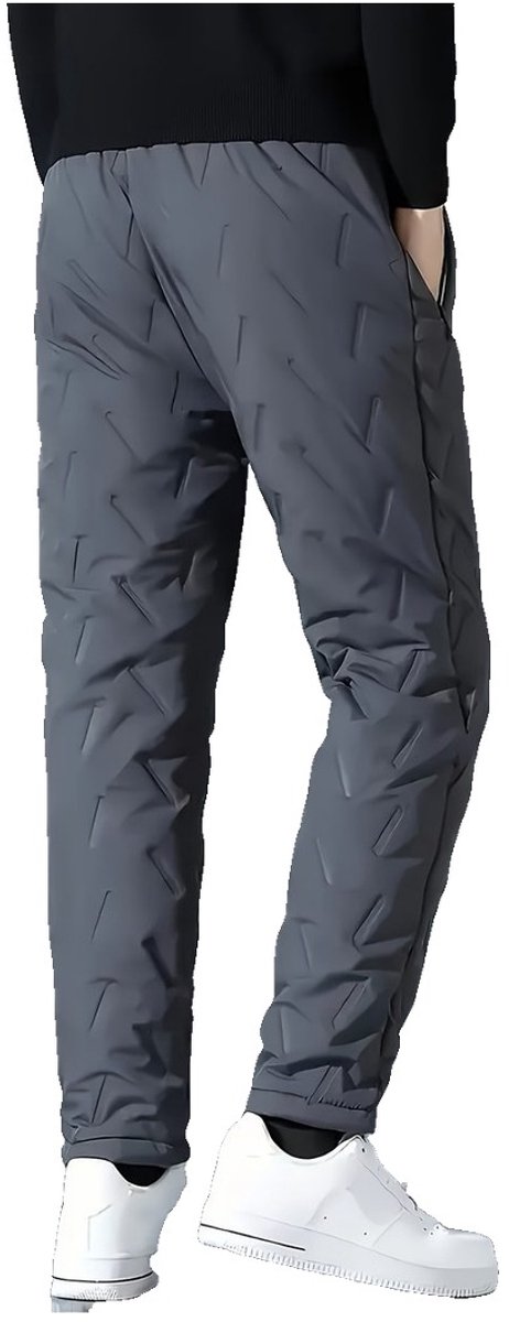 Currero Warme Broek Heren Thermo Fleece Winterbroek Joggingbroek Sweatpants Donkergrijs 2