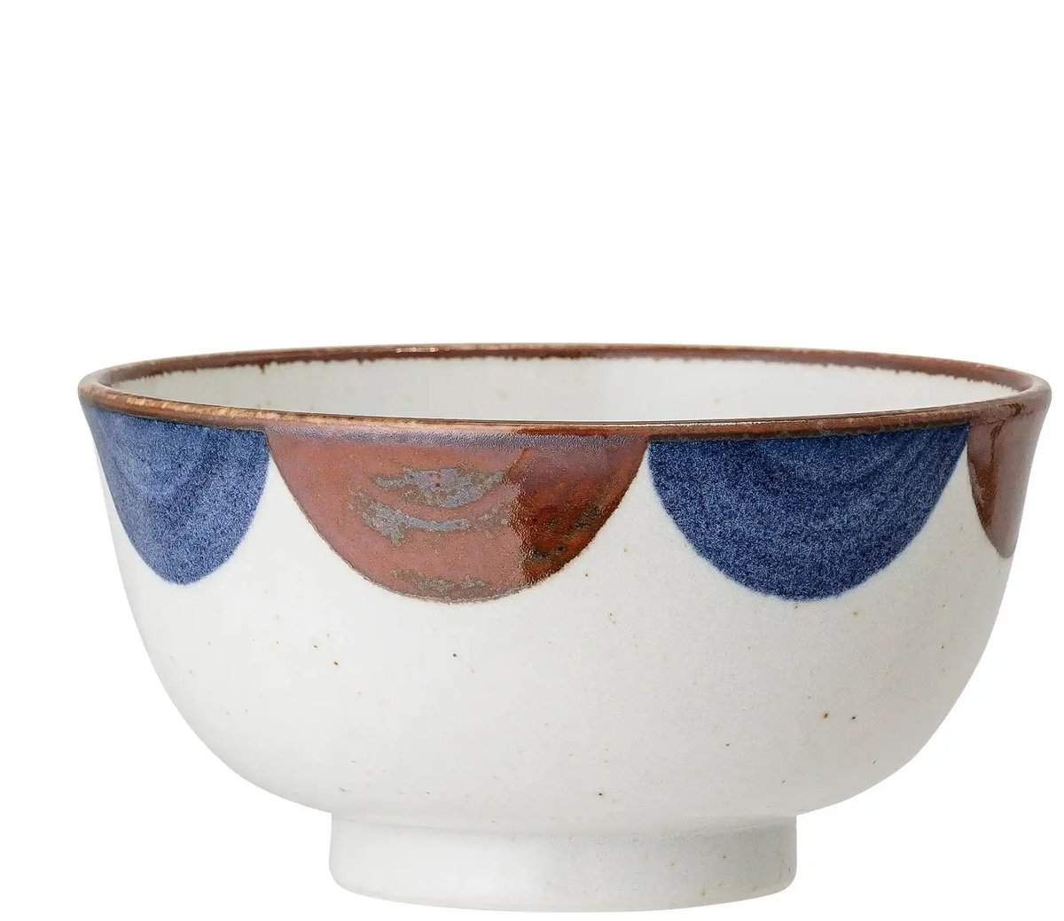 Bloomingville Schaal porselein blauw Camellia 8x16cm